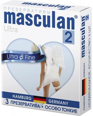 Купить masculan-2 (маскулан) презервативы ультра особо тонкие прозрачные с обильной смазкой 3шт в Кстово