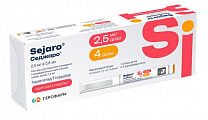 Купить седжаро, раствор для подкожного введения 2,5мг/доза шприц-ручка 2,4мл 1шт+ игла 4шт в Кстово