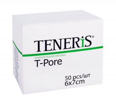 Купить teneris t-pore (тенерис) пластырь нетканный гипоаллергенный 6х7см, 50 шт в Кстово