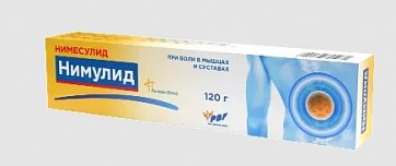Нимулид, гель для наружного применения 1%, 120г