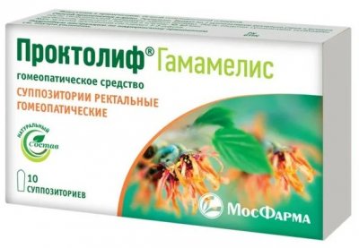 Купить проктолиф гамамелис, суппозитории ректальные гомеопатические, 10 шт в Кстово
