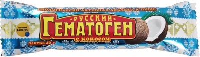 Купить гематоген русский с кокосом 40г бад в Кстово