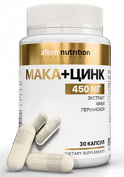Atech nutrition (Атех нутришн) Мака+Цинк, капсулы 30шт БАД