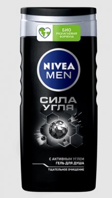 Купить nivea (нивея) для мужчин гель для душа сила угля, 250мл в Кстово