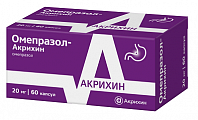Купить омепразол-акрихин, капсулы кишечнорастворимые 20мг 60шт в Кстово