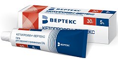 Купить кетопрофен-вертекс, гель для наружного применения 5%, 30г в Кстово