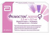 Купить фемостон мини, таблетки, покрытые пленочной оболочкой 2,5мг+0,5мг, 28 шт в Кстово