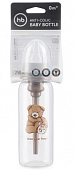 Купить happy baby (хеппи беби) бутылочка для кормления с силиконовой соской антиколиковая стандартное горло 0+ 250 мл, мишка в Кстово