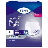Купить tena proskin pants night super (тена) подгузники-трусы размер l, 10 шт в Кстово