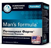 Купить man's formula (мен-с формула) потенциал форте усиленная форма, таблетки 15 шт бад в Кстово