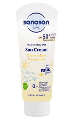 Купить sanosan baby (саносан) крем солнцезащитный детский, 75 мл spf50 в Кстово