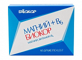 Купить магний+в6 биокор, драже 550мг, 60 шт бад в Кстово