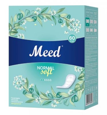 Купить meed normal soft (мид) прокладки ежедневные целлюлозные, 60 шт в Кстово