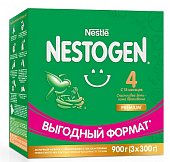 Купить nestle nestogen premium 4 (нестожен) сухая молочная смесь с 18 месяцев, 900г (3*300г) в Кстово