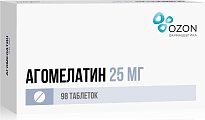 Купить агомелатин, таблетки, покрытые пленочной оболочкой 25мг, 98 шт в Кстово