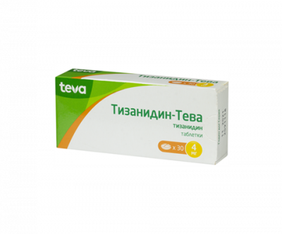 Купить тизанидин-тева, таблетки 4мг, 30шт в Кстово