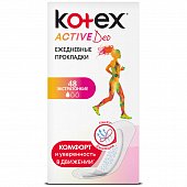 Купить kotex active deo (котекс) прокладки ежедневные экстратонкие 48шт в Кстово