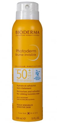 Купить bioderma photoderm (биодерма фотодерм) спрей-вуаль spf 50+ invisible, 150 мл в Кстово