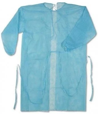 Купить халат медицинский одноразовый нестерильный комфэкс универсальный на резинках меди-п, размер xxl в Кстово