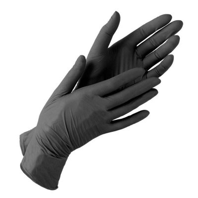 Купить перчатки manual bn117, смотр.нестер.нитрил. черные, р.s пар №50 в Кстово