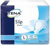 Купить tena slip оriginal (тена) подгузники для взрослых, размер l (обхват талии/бедра от 110см до 150см), 30 шт в Кстово