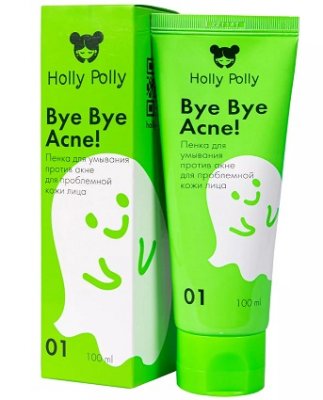 Купить holly polly (холли полли) bye bye acne! пенка для умывания против акне и воспалений, 100мл в Кстово