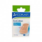 Купить ecoplast ecocotton набор тканевых пластырей 72 х 38мм, 10 шт в Кстово