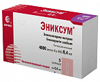 Купить эниксум, раствор для инъекций 4000 анти-ха ме шприцы 0,4мл, 5 шт в Кстово