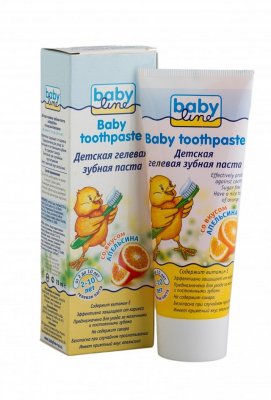 Купить babyline (бэбилайн) зубная паста для детей апельсин 2-10лет, 75мл в Кстово