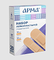 Купить пластырь арма, набор бактерицидный стандартный бежевый, 20 шт в Кстово