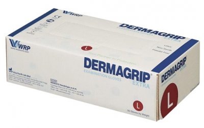 Купить перчатки dermagrip extra смотровые неопудрен размер l 25 пар в Кстово
