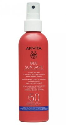 Купить apivita (апивита) bee sun safe спрей для лица и тела ультралегкий солнцезащитный тающий, 200 мл spf50 в Кстово