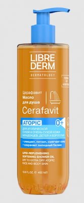 Купить librederm cerafavit (либридерм) масло липидовосстанавливающее для душа смягчающее с церамидами и пребиотиками, 400мл в Кстово