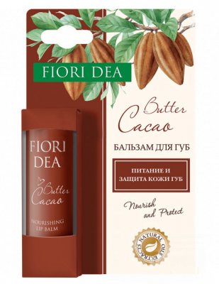 Купить фьери дея (fiori dea), бальзам для губ масло какао питательный, 4,5г в Кстово