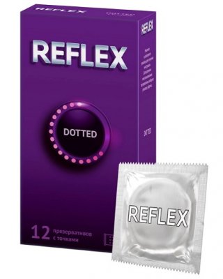 Купить рефлекс (reflex) презервативы с точками dotted, 12 шт в Кстово