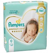Купить pampers premium care (памперс) подгузники 0 для новорожденных 1-3кг, 66шт в Кстово