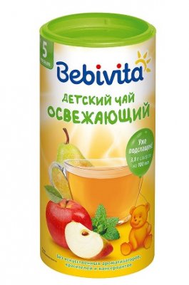 Купить bebivita (бэбивита) чай травяной детский освежающий гранулированный с 6 месяцев, банка 200г в Кстово