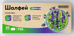 Купить шалфей премиум bioforte, таблетки для рассасывания массой 750 мг, 30 шт бад в Кстово