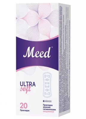Купить meed ultra soft (мид) прокладки ежедневные ультратонкие, 20 шт в Кстово