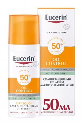 Купить eucerin (эуцерин) гель-крем для проблемной кожи лица 50 мл spf50+ в Кстово