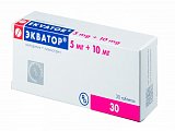 Купить экватор, таблетки 5мг+10мг, 30 шт в Кстово