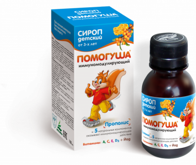 Купить сироп помогуша, иммуномодулирующий для детей с 3-х лет, флакон 100мл в Кстово