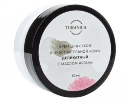 Купить turanica (тураника) крем для сухой и чувствительной кожи деликатный с маслом арганы, 50мл в Кстово