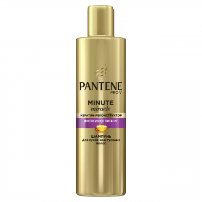 Купить pantene pro-v (пантин) шампунь minute miracle мицелярный интенсивное питание волос, 270 мл в Кстово