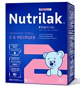 Купить нутрилак премиум 2 (nutrilak premium 2) молочная смесь адаптированная с 6 месяцев, 300г в Кстово