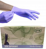 Купить перчатки sfm смотровые нестерильные нитриловые неопудрен текстурир размер xl, 100 пар, фиолетовые в Кстово