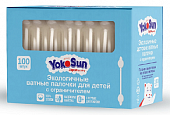 Купить yokosun (йокосан) палочки ватные для детей с ограничителем, 100шт в Кстово