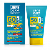 Купить librederm bronzeada (либридерм) крем для детей солнцезащитный с омега 3-6-9 и термальной водой, 150мл spf50 в Кстово