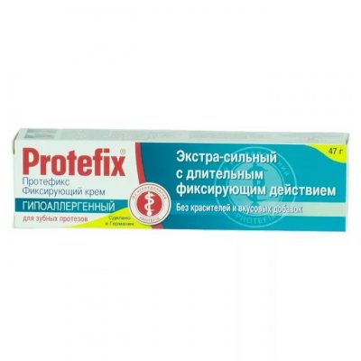 Купить протефикс (protefix) крем для фиксации зубных протезов гипоаллергенный 40мл в Кстово