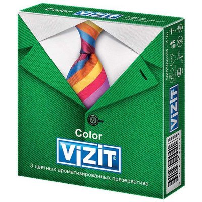 Купить презервативы визит color, цветные аромат. №3 (condomi, германия) в Кстово